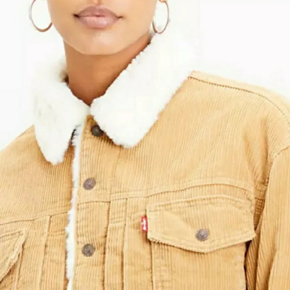 🎉HP!🎉 💎NWT Levi's Iced Coffee Corduroy Trucker Jacket - Picture 13 of 16